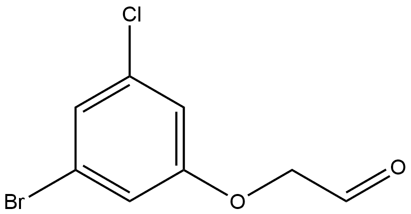 2-(3-Bromo-5-chlorophenoxy)acetaldehyde Structure