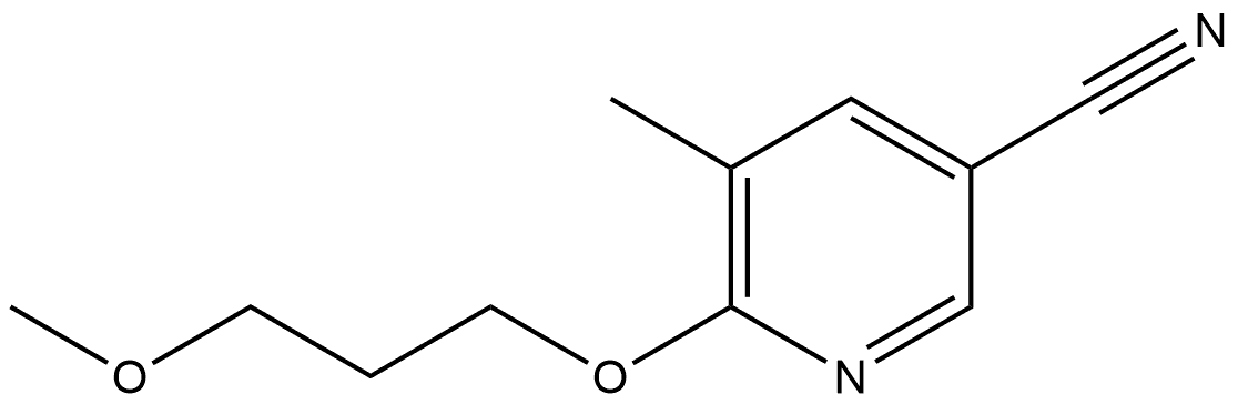 6-(3-Methoxypropoxy)-5-methyl-3-pyridinecarbonitrile Structure