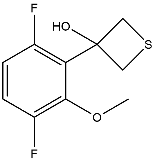 3-(3,6-Difluoro-2-methoxyphenyl)-3-thietanol Structure