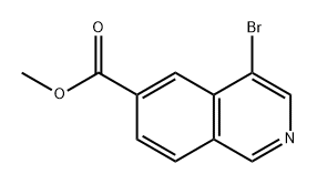 6-Isoquinolinecarboxylic acid, 4-bromo-, methyl ester 구조식 이미지