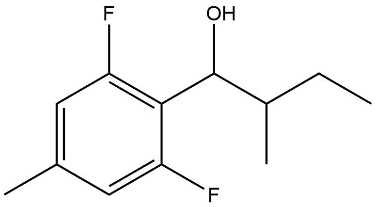 2,6-Difluoro-4-methyl-α-(1-methylpropyl)benzenemethanol Structure