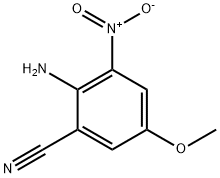 Benzonitrile, 2-amino-5-methoxy-3-nitro- Structure