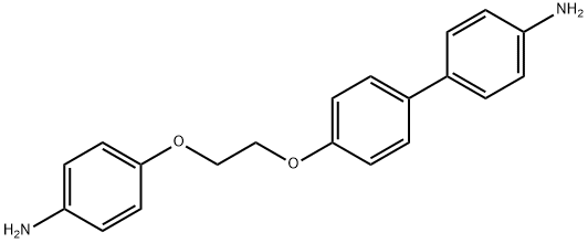 [1,1'-Biphenyl]-4-amine, 4'-[2-(4-aminophenoxy)ethoxy]- Structure