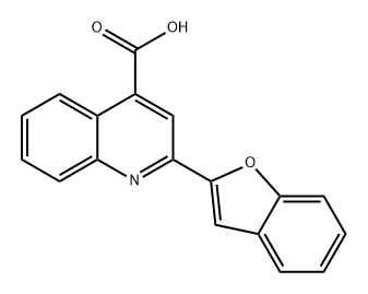 4-Quinolinecarboxylic acid, 2-(2-benzofuranyl)- Structure