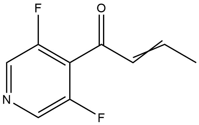 1-(3,5-Difluoro-4-pyridinyl)-2-buten-1-one Structure