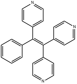 Pyridine, 4,4',4''-(1-phenyl-1-ethenyl-2-ylidene)tris- Structure