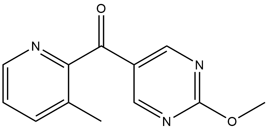 (2-Methoxy-5-pyrimidinyl)(3-methyl-2-pyridinyl)methanone Structure