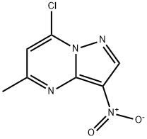 Pyrazolo[1,5-a]pyrimidine, 7-chloro-5-methyl-3-nitro- Structure