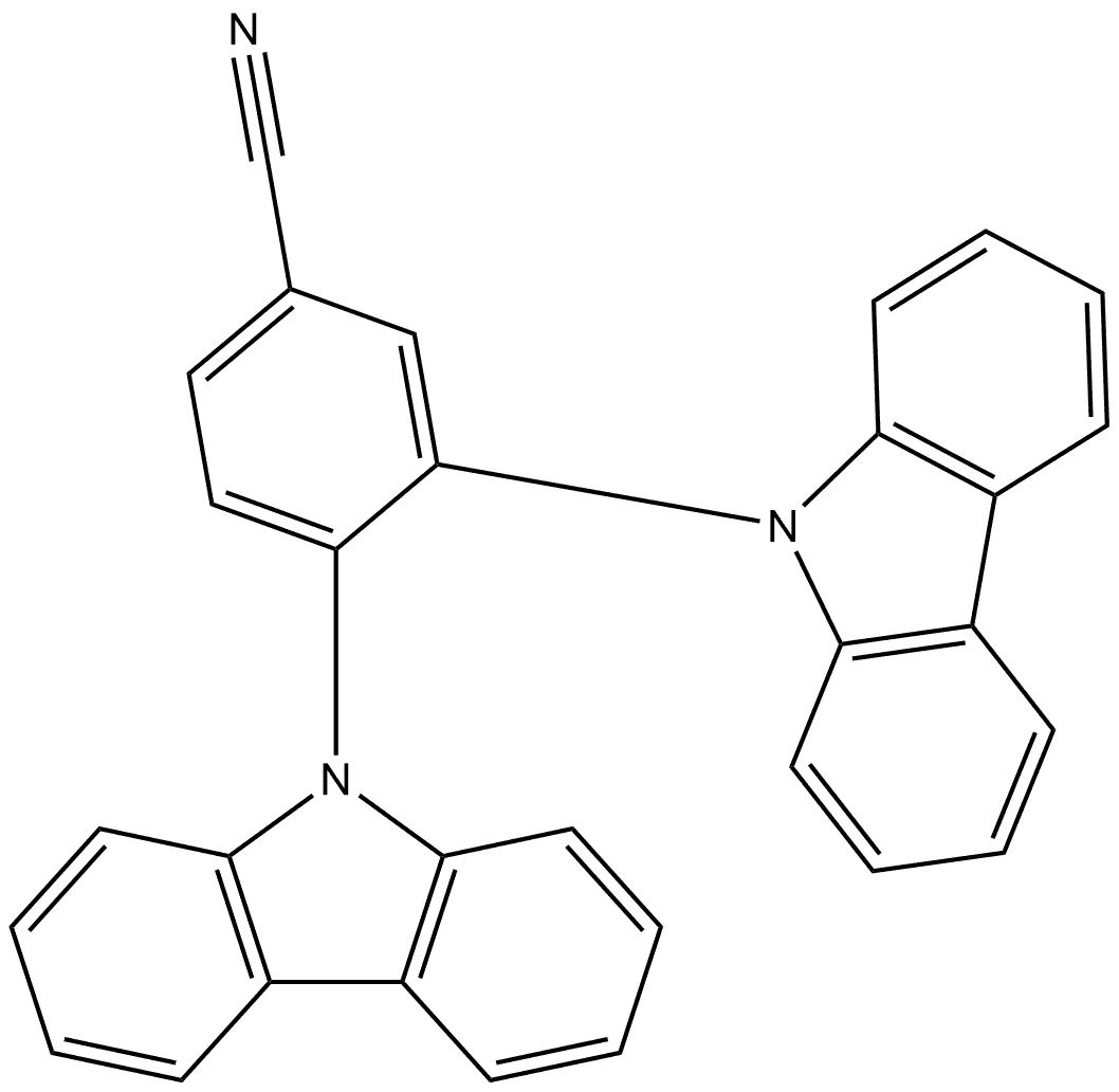 3,4-Di-9H-carbazol-9-ylbenzonitrile 구조식 이미지