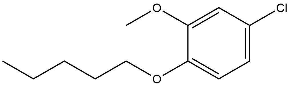 4-Chloro-2-methoxy-1-(pentyloxy)benzene Structure