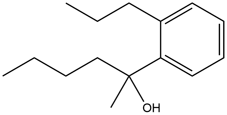 Benzenemethanol, α-butyl-α-methyl-2-propyl- Structure