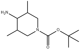 1-Piperidinecarboxylic acid, 4-amino-3,5-dimethyl-, 1,1-dimethylethyl ester Structure