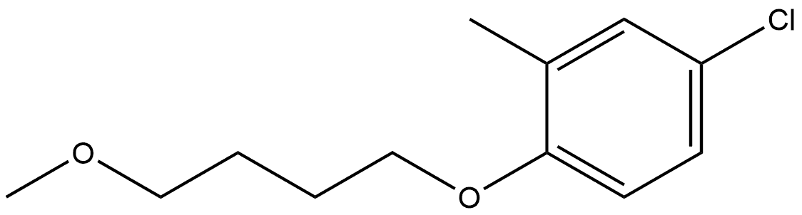 4-Chloro-1-(4-methoxybutoxy)-2-methylbenzene Structure