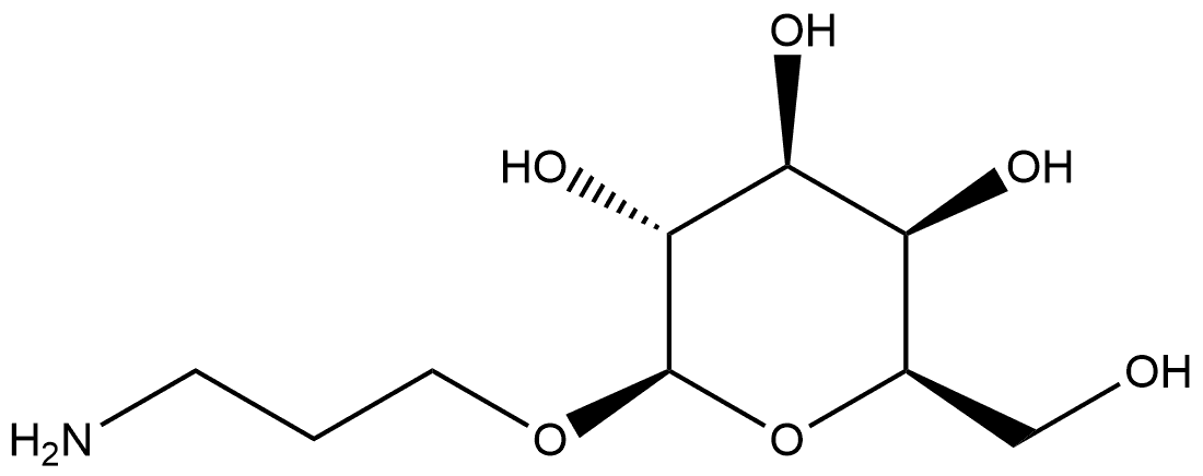 β-D-Galactopyranoside, 3-aminopropyl Structure