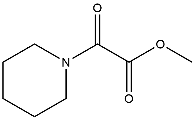 1-Piperidineacetic acid, α-oxo-, methyl ester 구조식 이미지