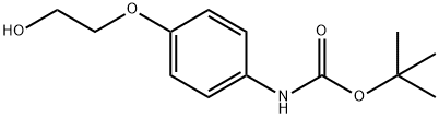 Carbamic acid, N-[4-(2-hydroxyethoxy)phenyl]-, 1,1-dimethylethyl ester 구조식 이미지