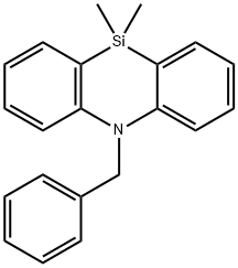 Phenazasiline, 5,10-dihydro-10,10-dimethyl-5-(phenylmethyl)- Structure