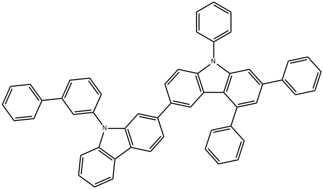 2,3'-Bi-9H-carbazole, 9-[1,1'-biphenyl]-3-yl-5',7',9'-triphenyl- Structure