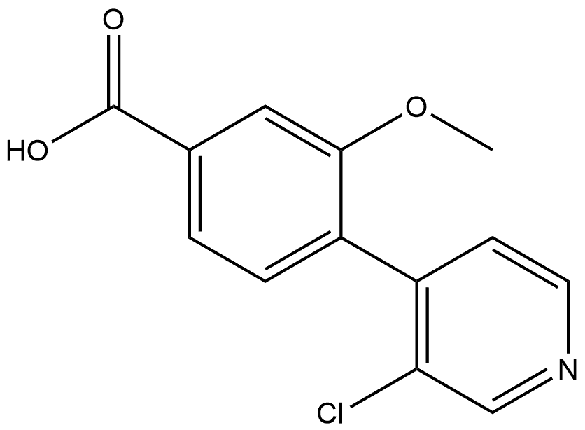 4-(3-Chloro-4-pyridinyl)-3-methoxybenzoic acid Structure