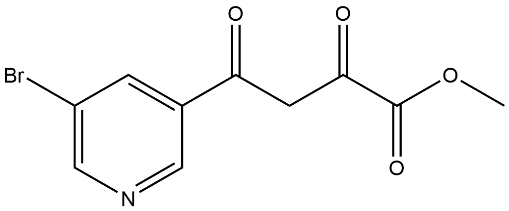 Methyl 4-(5-Bromo-3-pyridyl)-2,4-dioxobutanoate Structure