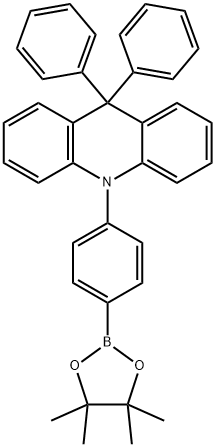 Acridine, 9,10-dihydro-9,9-diphenyl-10-[4-(4,4,5,5-tetramethyl-1,3,2-dioxaborolan-2-yl)phenyl]- Structure