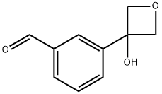 Benzaldehyde, 3-(3-hydroxy-3-oxetanyl)- 구조식 이미지