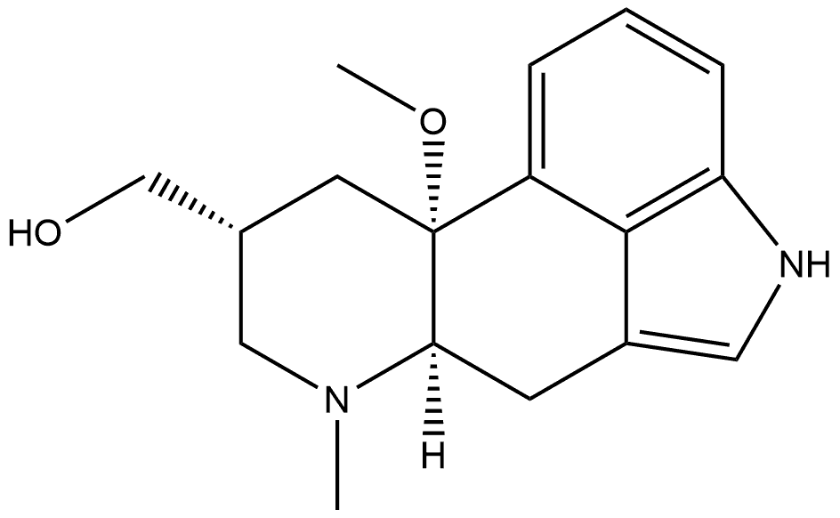 Ergoline-8-methanol, 10-methoxy-6-methyl-, (8β,10β)- (9CI) Structure