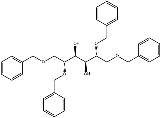 D-Mannitol, 1,2,5,6-tetrakis-O-(phenylmethyl)- 구조식 이미지