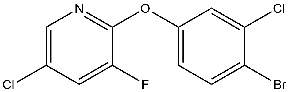 2-(4-Bromo-3-chlorophenoxy)-5-chloro-3-fluoropyridine Structure