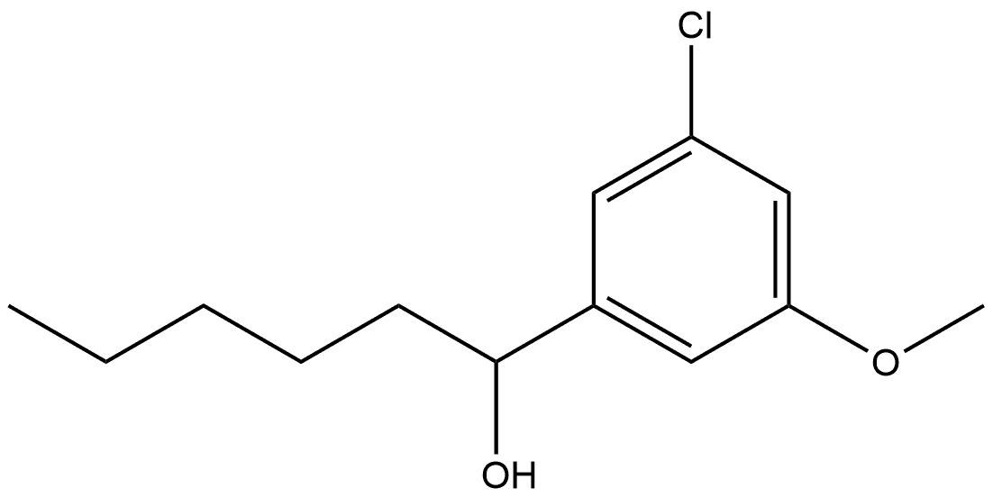 3-Chloro-5-methoxy-α-pentylbenzenemethanol Structure