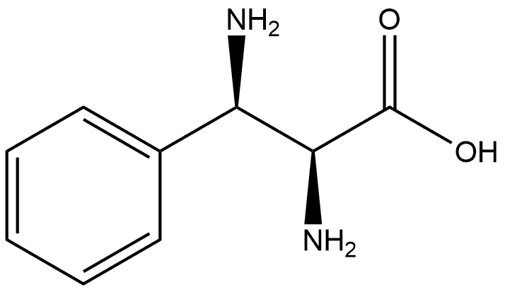 L-Phenylalanine, β-amino-, (βR)- Structure