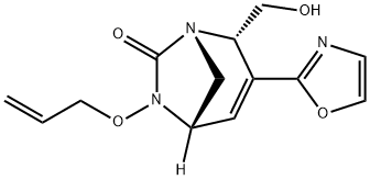 (2S,5S)-2-(Hydroxymethyl)-3-(2-oxazolyl)-6-(2-
propen-1-yloxy)-1,6-diazabicyclo[3.2.1]oct-3-
en-7-one Structure