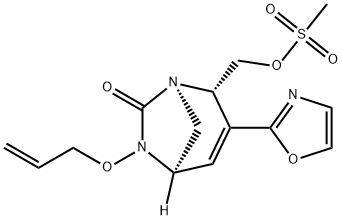 (1R,2S,5R)-2-[[(Methylsulfonyl)oxy]methyl]-3-
(2-oxazolyl)-6-(2-propen-1-yloxy)-1,6-diazab
icyclo[3.2.1]oct-3-en-7-one Structure