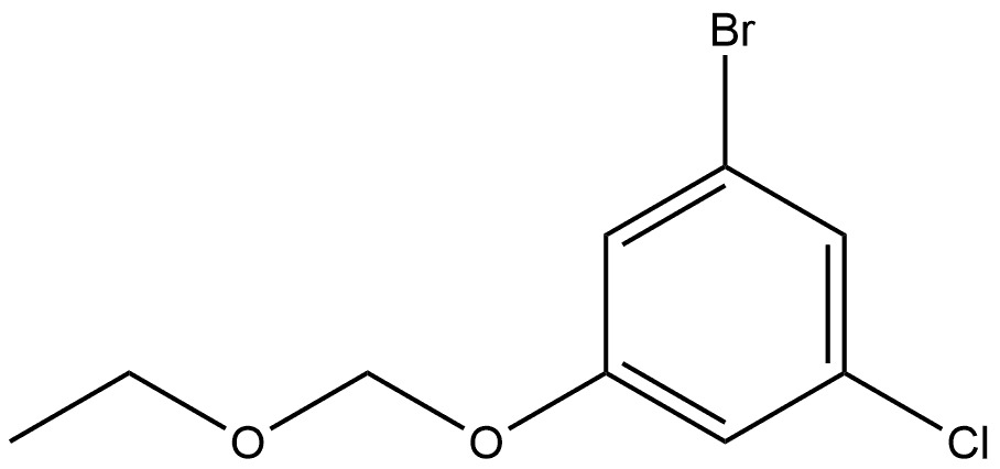 1-Bromo-3-chloro-5-(ethoxymethoxy)benzene Structure