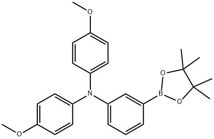 N,N-bis(4-methoxyphenyl)-3-(4,4,5,5-tetramethyl-1,3,2-dioxaborolan-2-yl)aniline Structure