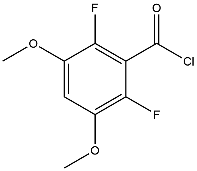 2,6-Difluoro-3,5-dimethoxybenzoyl chloride Structure