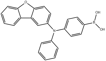 Boronic acid, B-[4-(2-dibenzofuranylphenylamino)phenyl]- 구조식 이미지