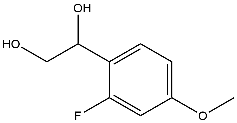 1-(2-Fluoro-4-methoxyphenyl)-1,2-ethanediol Structure