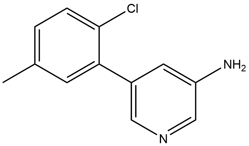 5-(2-Chloro-5-methylphenyl)-3-pyridinamine Structure