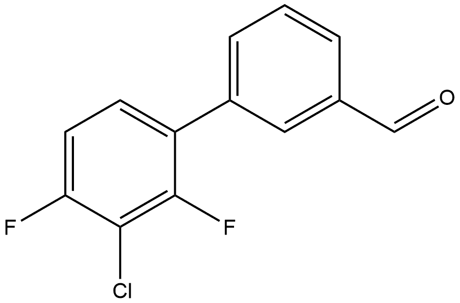 3'-Chloro-2',4'-difluoro-[1,1'-biphenyl]-3-carbaldehyde Structure