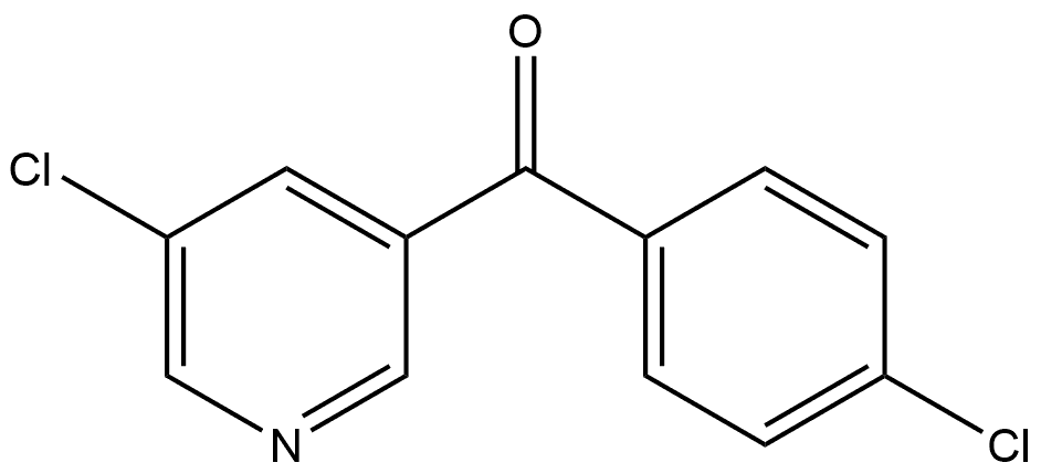 (4-Chlorophenyl)(5-chloro-3-pyridinyl)methanone Structure