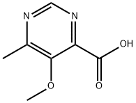 4-Pyrimidinecarboxylic acid, 5-methoxy-6-methyl- 구조식 이미지