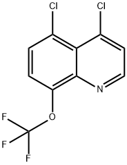 4,5-Dichloro-8-(trifluoromethoxy)quinoline Structure