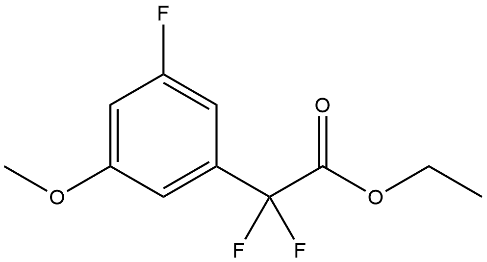 Ethyl α,α,3-trifluoro-5-methoxybenzeneacetate Structure