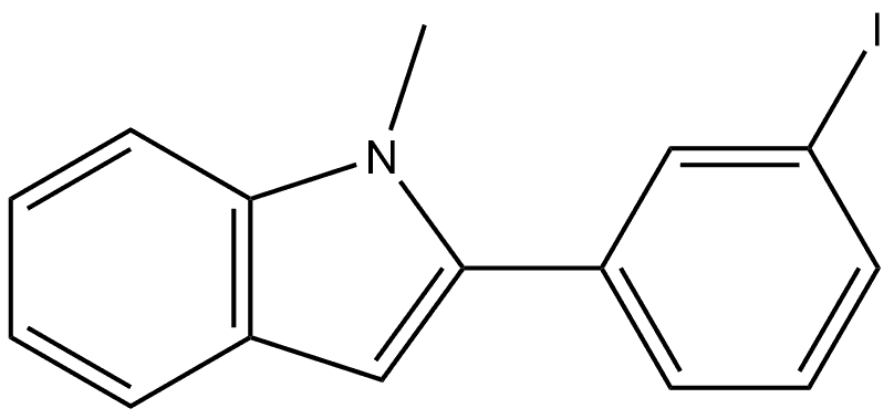 2-(3-Iodophenyl)-1-methylindole Structure