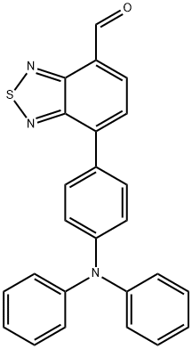 2,1,3-Benzothiadiazole-4-carboxaldehyde, 7-[4-(diphenylamino)phenyl]- 구조식 이미지