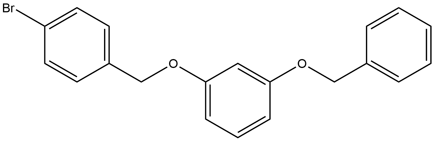 1-[(4-Bromophenyl)methoxy]-3-(phenylmethoxy)benzene Structure