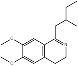 6,7-Dimethoxy-1-(2-methylbutyl)-3,4-dihydroisoquinoline 구조식 이미지