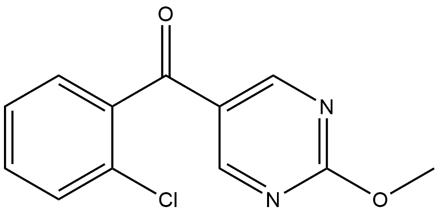 (2-Chlorophenyl)(2-methoxy-5-pyrimidinyl)methanone Structure