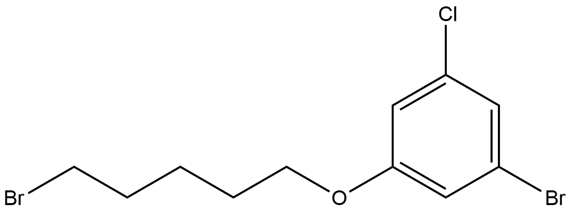 1-Bromo-3-[(5-bromopentyl)oxy]-5-chlorobenzene Structure